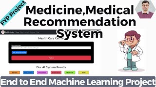 Medicine Recommendation System  Personalized Medical Recommendation System with Machine Learning [upl. by Adekahs]