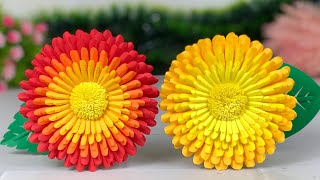 Beautiful Paper Flower Making 🌺🌹 Paper Crafts For School  Home Decor  Paper Craft  DIY  Crafts [upl. by Thorfinn]