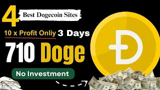 Dogecoin Earning Today  Dogecoin Price Prediction  4 Best Dogecoin Free Earning Sites  Abid STV [upl. by Gus]