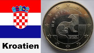 KROATIEN  Die ersten Euromünzen 2023  Alte und neue Währung im Vergleich  Teil 24 [upl. by Hanahsuar820]