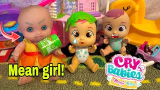 Cry baby dolls daycare routine New girl is not nice 😰 [upl. by Seravart]