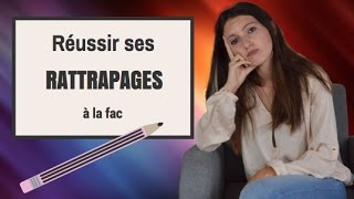 Réussir ses RATTRAPAGES à la fac résultats concours [upl. by Westberg]