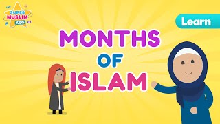 Learn the Months of Islam  Vocals Only  Fun  Educational  Kids Supermuslimkids [upl. by Ecnesse]