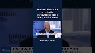 Goldman Sachs CEO on potential deregulation under a Trump administration [upl. by Emsoc105]