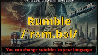 Rumble meaning with 5 examples [upl. by Diella]