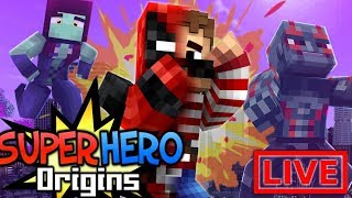 Minecraft Super Hero Origins LIVE 49 Modded Minecraft Roleplay [upl. by Eimoan]