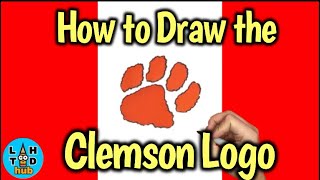 How to Draw the Clemson Tigers Logo [upl. by Sidnal7]