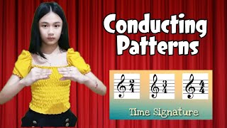 Conducting Patterns  Time Signature 24 34 and 44 [upl. by Ardnola608]