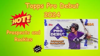 Topps Pro Debut Baseball Hobby Box 2024 NEW [upl. by Ynafetse]