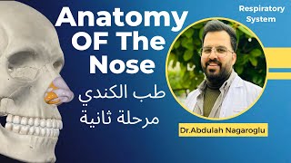 Anatomy of the nose amp Nasal cavity  AlKindy 2Y  طب الكندي مرحلة 2 [upl. by Ano]