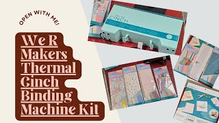 Unboxing the We R Makers Thermal Cinch Book Binding Machine with Extras [upl. by Omar381]