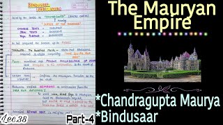 Chandragupta Maurya Bindusaar  The Mauryan Empire  Ancient History Lec38  An Aspirant [upl. by Trillbee]