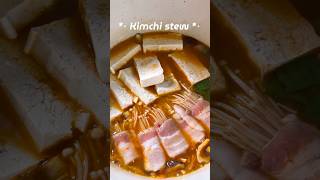 My version of kimchi Jjigae or kimchi stew 😋 teamchesnutvlog kimchirecipe kimchistew kfood [upl. by Lleret]