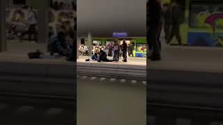 Lite alla stazione di Brescia il video di un passante shorts news [upl. by Hoover]