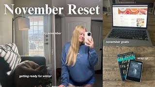 NOVEMBER MONTHLY RESET ☕ preparing for the holidays monthly goals amp Oct reading wrap up [upl. by Yarb]