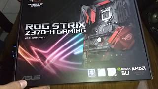 Asus ROG Strix Z370 H Para processadores Intel Coffee Lake 8a Geração LGA 1151 [upl. by Ahsital]