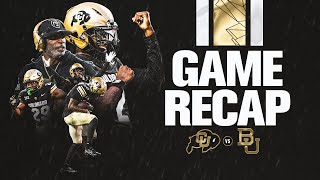 Game Recap Colorado Football Defeats Baylor in Homecoming Matchup [upl. by Chassin773]