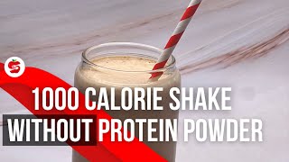 1000 Calorie Shake Recipe Without Protein Powder  40g Protein with Simple Ingredients [upl. by Shelba685]