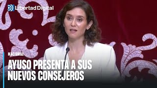 Ayuso presenta a sus nuevos consejeros que buscarán quotun mejor Madridquot [upl. by Brandi]