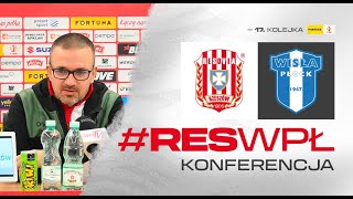 KONFERENCJA PRASOWA PO MECZU RESOVIA  WISﾅ、 Pﾅ＾CK [upl. by Nalim]