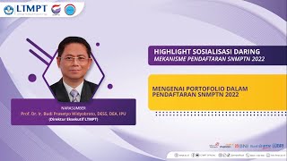 HIGHLIGHT SOSIALISASI DARING MENGENAI PORTOFOLIO DALAM SNMPTN 2022 [upl. by Sebastian]