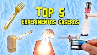 🤓🧪5 Experimentos para hacer en casa🏡 [upl. by Giltzow93]