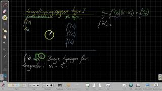 tangentligningsopgave type I [upl. by Orelu]