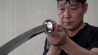 Process of Making a HandForged Katana Korean Swordsmith with 30 Years of Experience [upl. by Bakki]