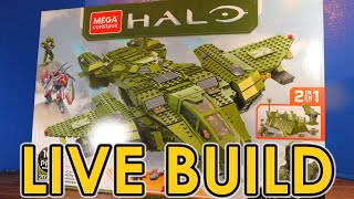 LIVE BUILD Mega Construx Halo Pelican Inbound Part 2 [upl. by Nim]