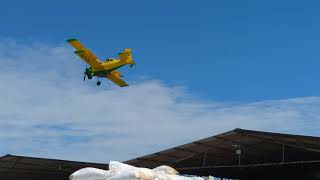 Suriname Nickerie Airport Ag Cat flying By Duane Gummels [upl. by Dole]