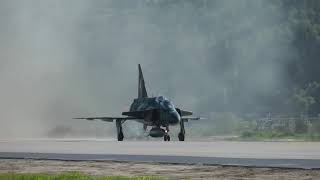 SAAB VIGGEN FULL AFTERBURNER TAKEOFF AT TELEMARK AIR SHOW 2018 [upl. by Melody]