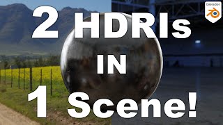 Use Two HDRIs in your Blender Scene [upl. by Korwun]