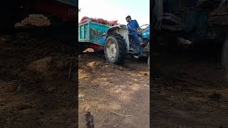 Tractors Ploughing Together youtbeshorts satisfyingHunzaTv [upl. by Munson]