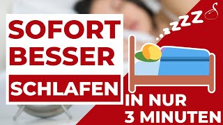 Sofort besser einschlafen mit diesem Trick Dauert nur 3 Minuten │ SanoGym [upl. by Grosz629]