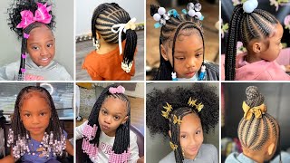 ✨ KIDS FIRST DAY OF SCHOOL BRAID STYLES  2024 Back To School Hairstyles [upl. by Helli]