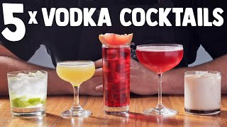 5 x Easy Vodka Cocktails part 1 [upl. by Teews]