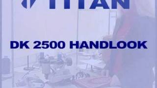 TITAN DK 2500 HANDLOOK 4 mm carpet finishing DE KONINCK BELGIUM [upl. by Yaker239]