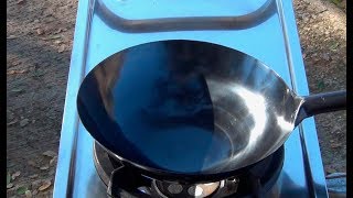 Burning and Seasoning your Wok StepbyStep Tutorial [upl. by Bolan101]