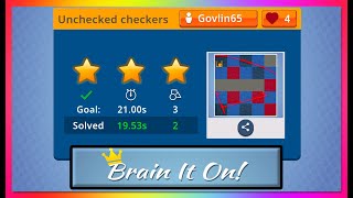 Brain It On solving by nagmok featuring quotUnchecked checkersquot from Govlin65 [upl. by Esaj]