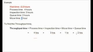 Throughput Time Manufacturing Cycle Efficiency Accounting [upl. by Mclain]