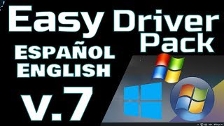 Easy Driver Pack v7  🧐 Español  English  🤩 Windows Xp 7 81 10 [upl. by Llenej973]