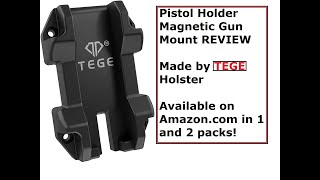 Gun magnet pistol mount by TEGE Holsters Its rackable [upl. by Mellar222]