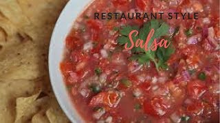 Recipe Share  Restaurant Style Salsa [upl. by Pillihpnhoj967]