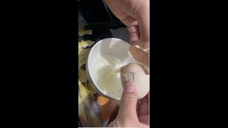 Woman was shocked when she found an egg inside an egg cooking food surprise [upl. by Zachariah]