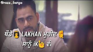 tareyan de desh by Prabh gill  maninder Kailey  whatsapp status [upl. by Hadeehsar]