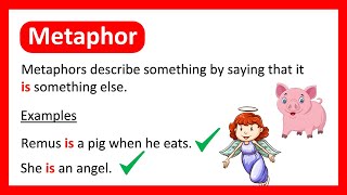 What is a METAPHOR 😇 Learn with Examples [upl. by Elumas]