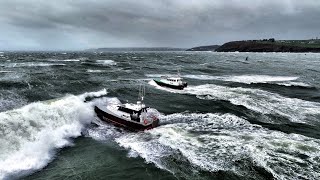 South Esk amp Ederra 7 Interceptor 48 pilot boats rough weather sea trials [upl. by Akived]