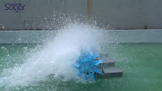 3HP Paddle Wheel Aerator Performance Video [upl. by Yvonner]