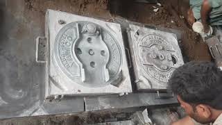 Aluminum Casting Fuel Tank Cover With Amazing Skills [upl. by Reahard]