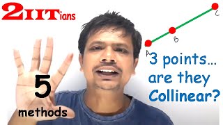 How to prove 3 points are collinear  5 methods  Collinearity [upl. by Ennayt]